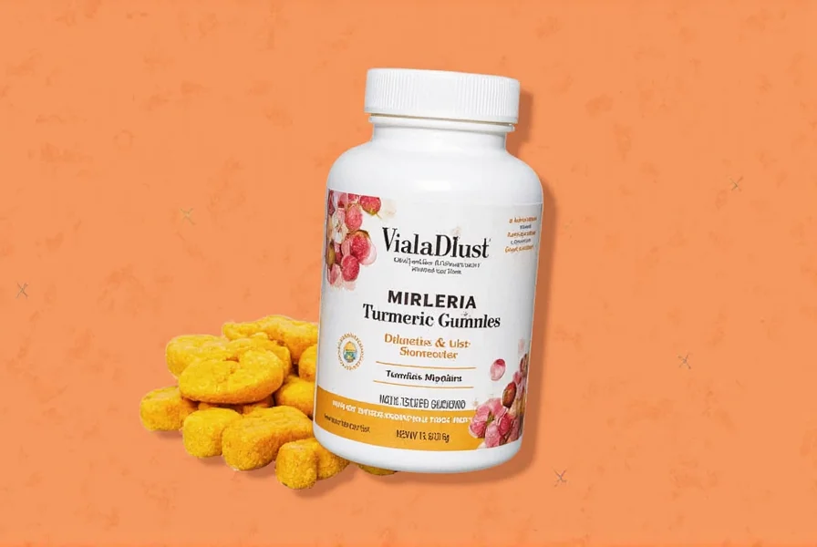 Comparison of turmeric supplement forms showing gummies, capsules, and liquid extracts