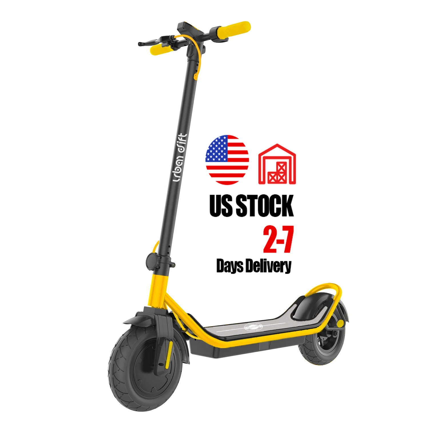 

USA Warehouse 48V 10.4AH 500W 10inch air tire Maple Electric Scooter E-scooter, Black,red,yellow