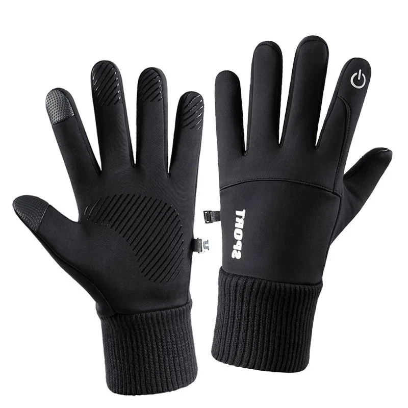 

Custom Popular Mountaineering Cycling Waterproof Outdoor Warm Sport Touchscreen Winter Ski Gloves, As picture