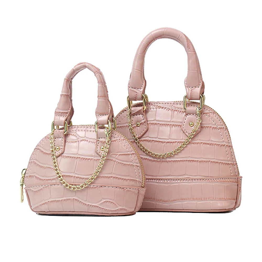 

Hot Sales New Fashion Pu Leather Crocodile Pattern Chain Ladies Designer Handbags for Women