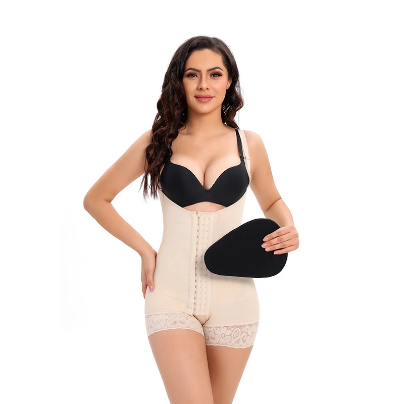 

ODM Design Laminate Wood Material Women Body Shaper Post Surgery Recover Slimming Body Compression Ab Board, Black and khaki