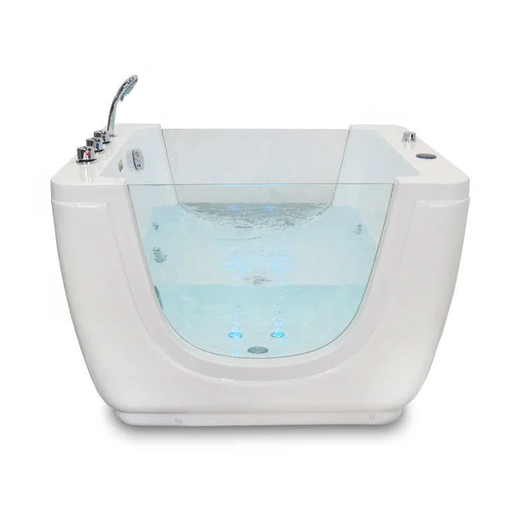 LED light baby spa bathtub air bubble kids bath tub for baby spa shop