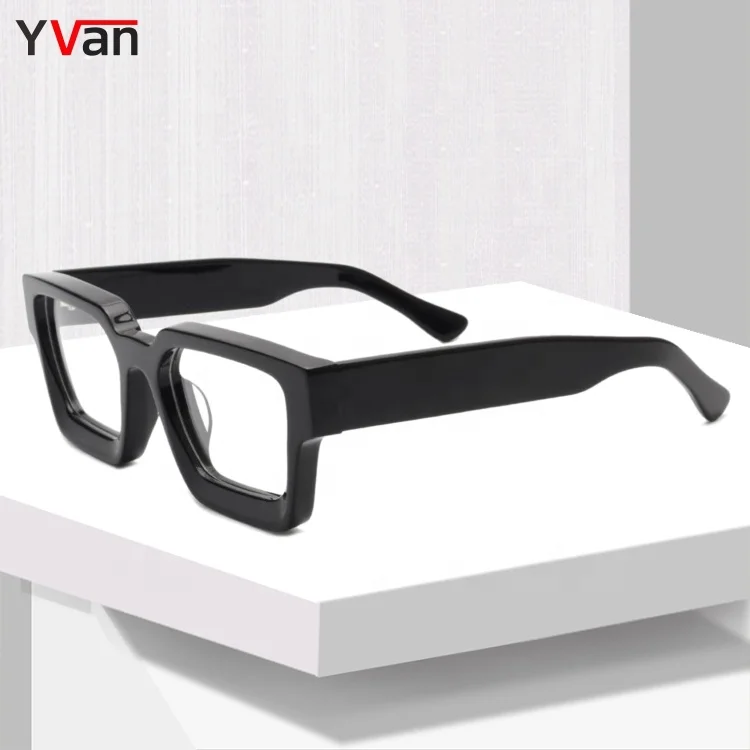 

Black Square Custom Eyeglasses Acetate Top Quality Eye Eyewear Optical Glasses Eyeglasses Frames