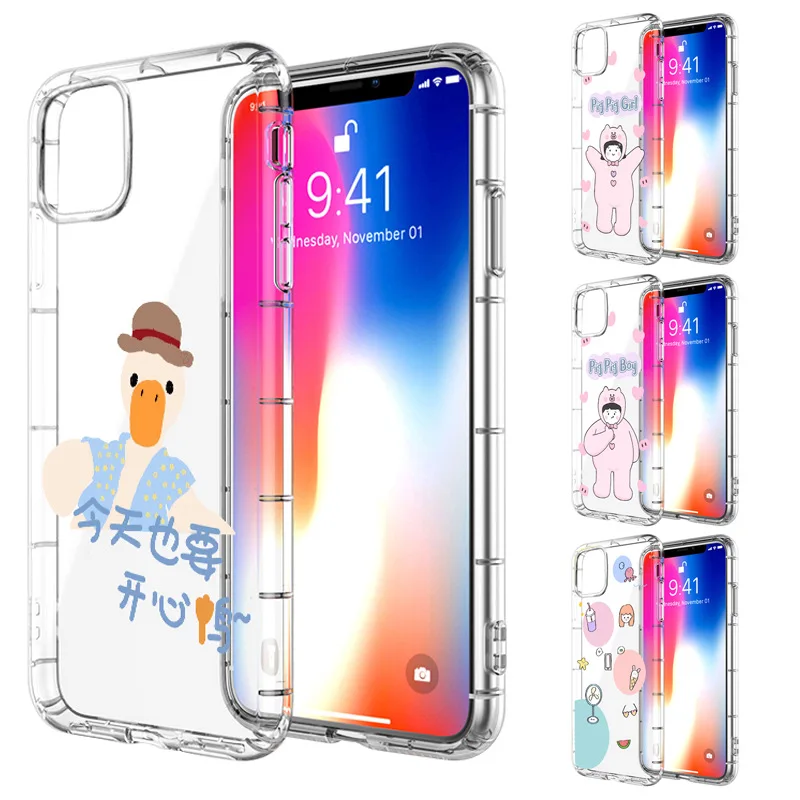 

Wholesale New Luxury Original Custom Airpillow Clear Cell Mobile Phone Case with LOGO for iphone 6 7 8 Plus X Xs Xr 11 12 13 pro