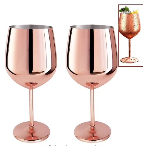 

Stainless Steel Wine Cocktail Champagne Glasses Flutes Wine Goblet For Party And Home, Customized