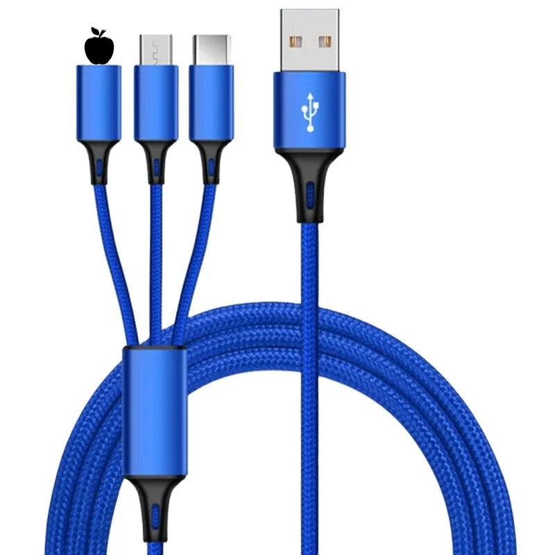 

OEM LOGO Good Quality Type C 3 in 1 USB Phone Cables for promotional products Ideas 2021