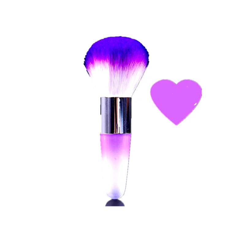

Accept customer logo soft hair rainbow color nail dust brush