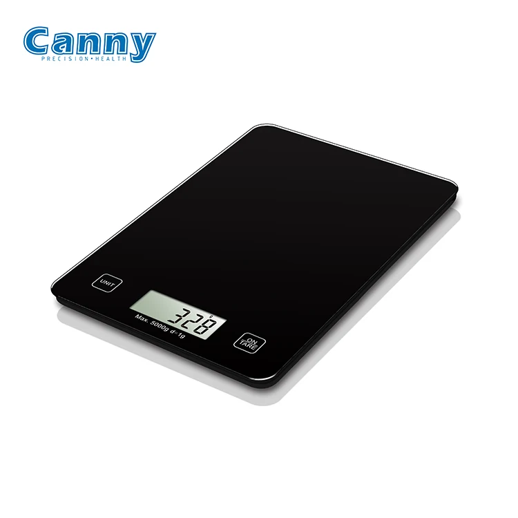 

Canny 2 years warranty tempered glass platform 5kg 1g digital kitchen food scale