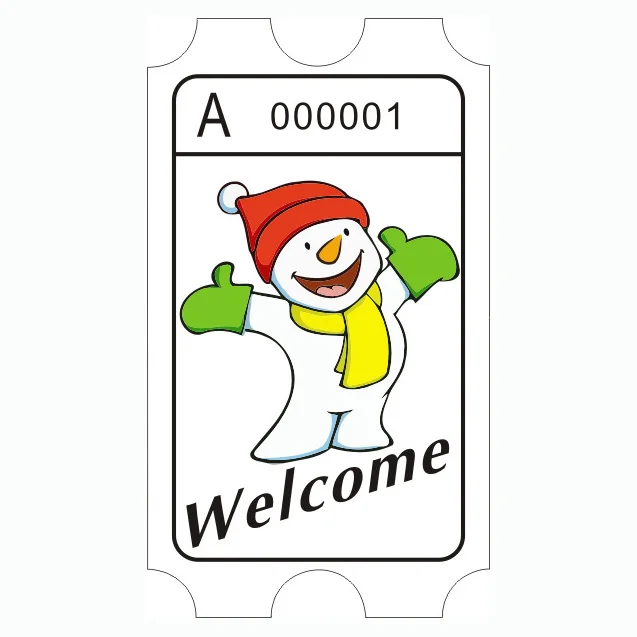 

Factory price custom logo lottery ticket paper game ticket amusement redemption lottery ticket