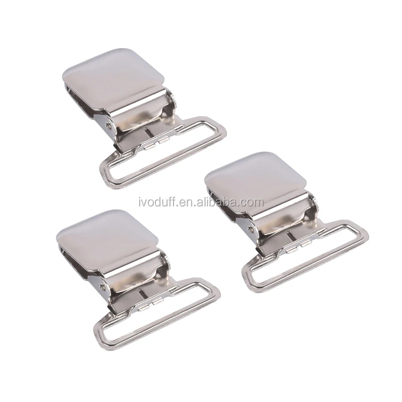 
Wholesales 38mm adjust suspender clip Flat style 