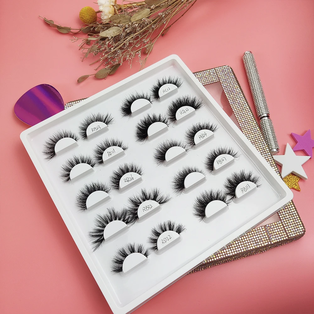 

Best lashes Fluffy lashes luxury mink eyelashes wholesale mink lashes natural volume with customize own brand lashbox