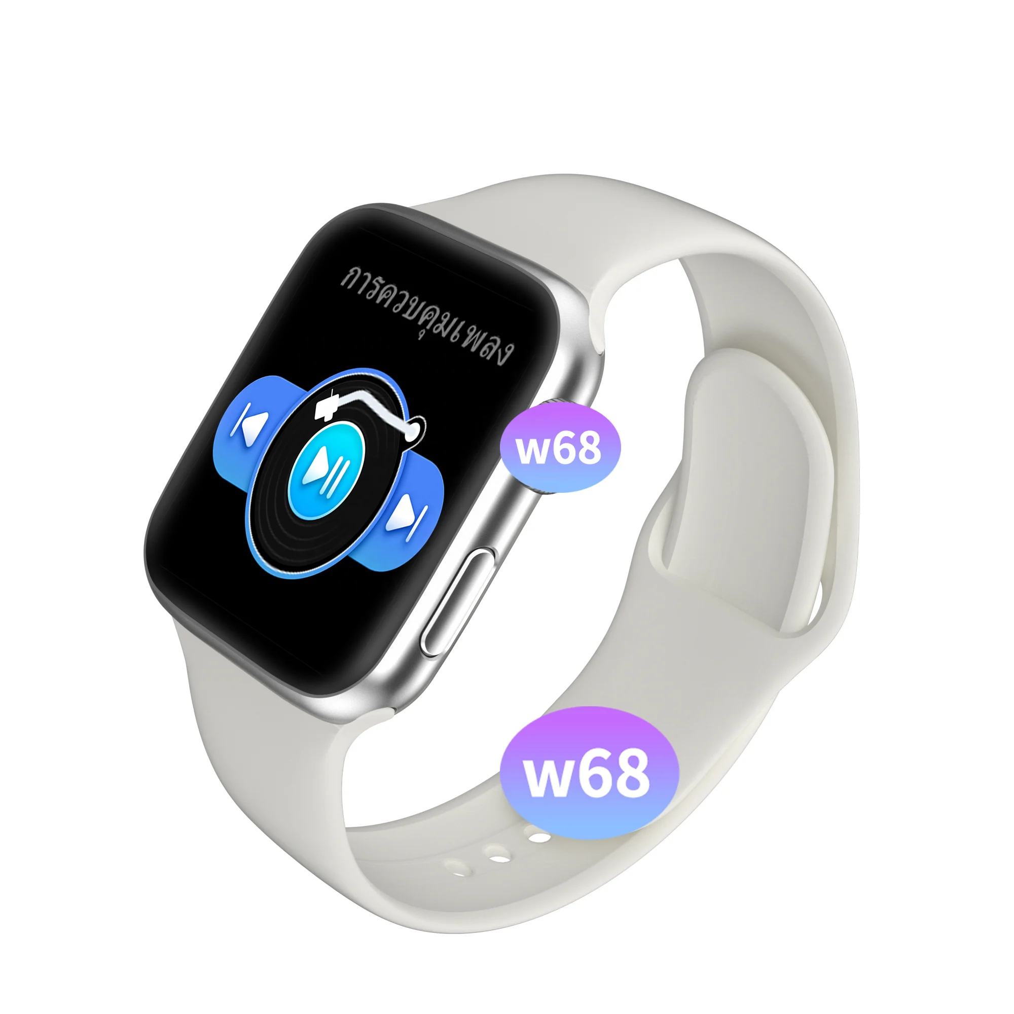 

Simple advanced ip67 waterproof w68 men smart watch w68 smartwatch, Black gray