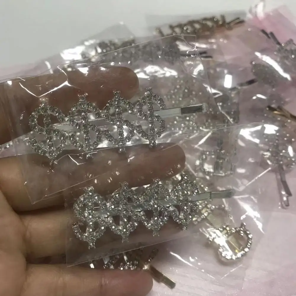 
custom word hair pins clip letter hairpins with name boss hair pins decorated hair accessories girls pins 