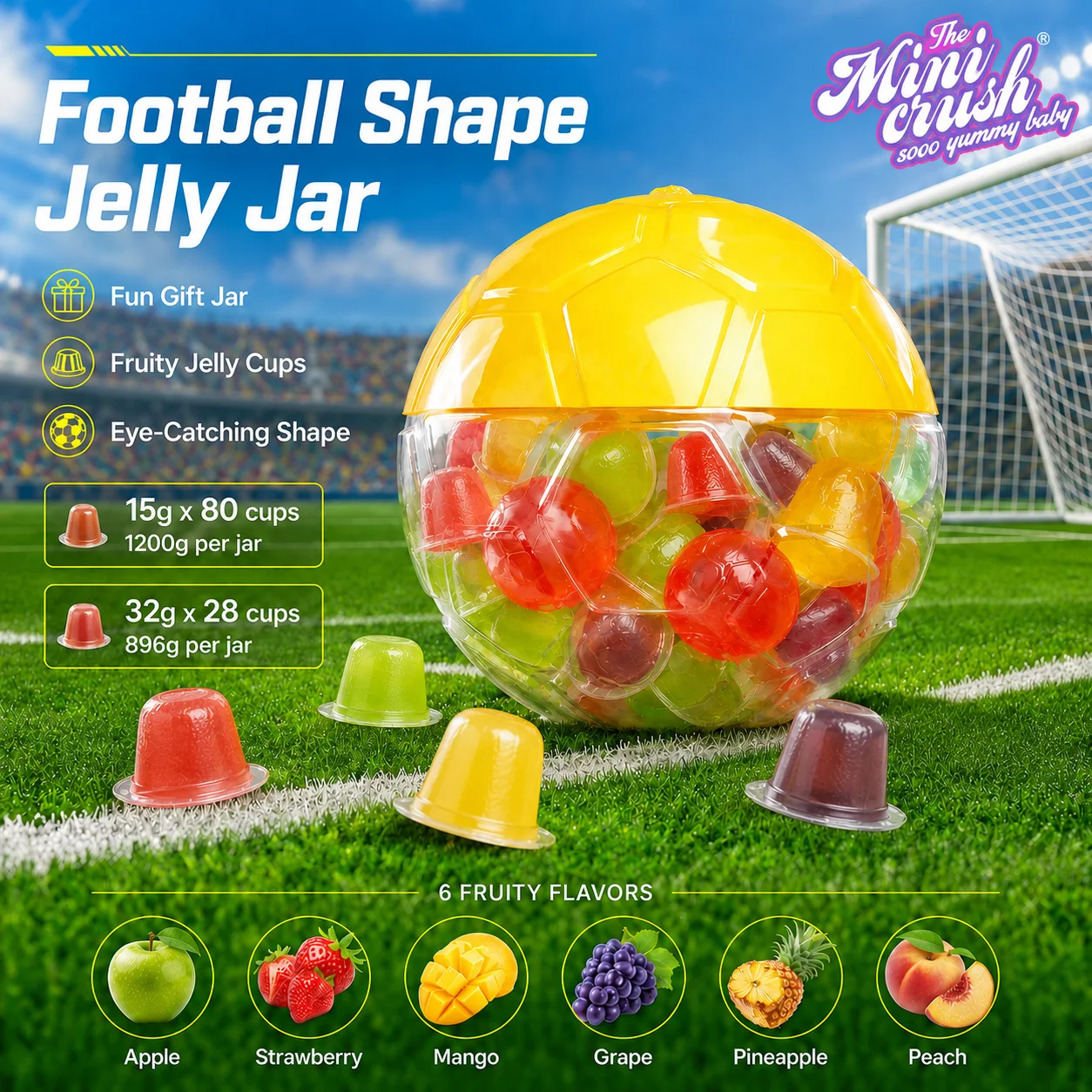 Football Jelly Jar Details
