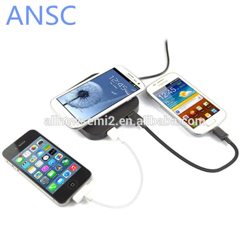 universal charging pad dual USB port transmitter wireless charger base qi wireless charger  pad