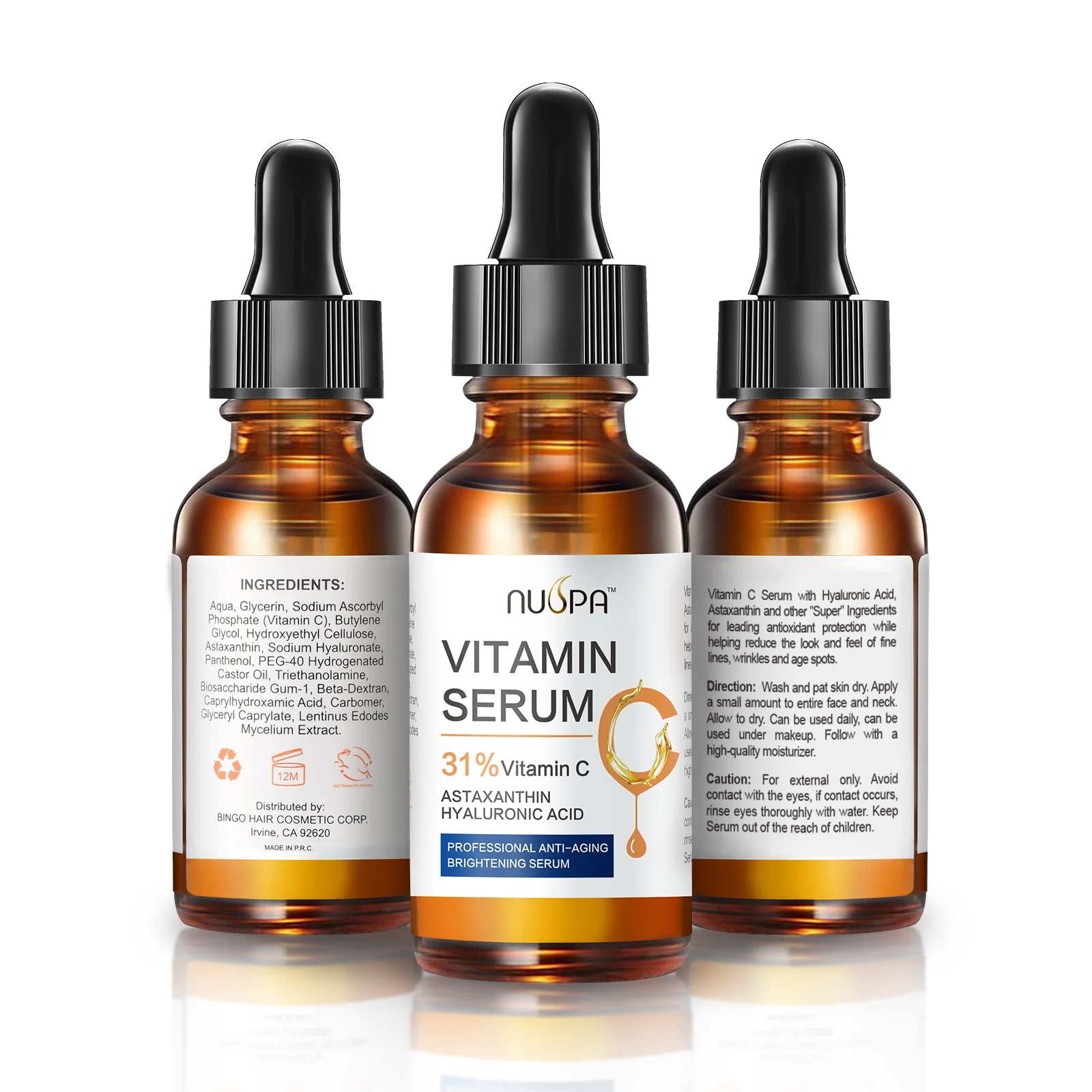 

NUSPA brightening & antioxidant Vitamin C facial serum