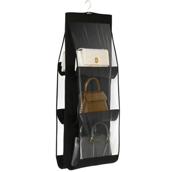 

Double Sides 6 Layers Thickened Wardrobe Dustproof Hanging Storage Bags for Handbags ZGJ-0115