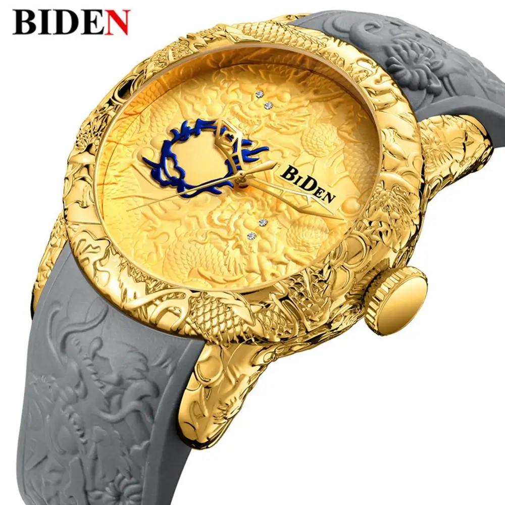 

Biden 0129 Cool Men Watches Luxury Brand Dragon Tape Strap Special Dial Fashion Men Automatic Mechanical Wrist Watch
