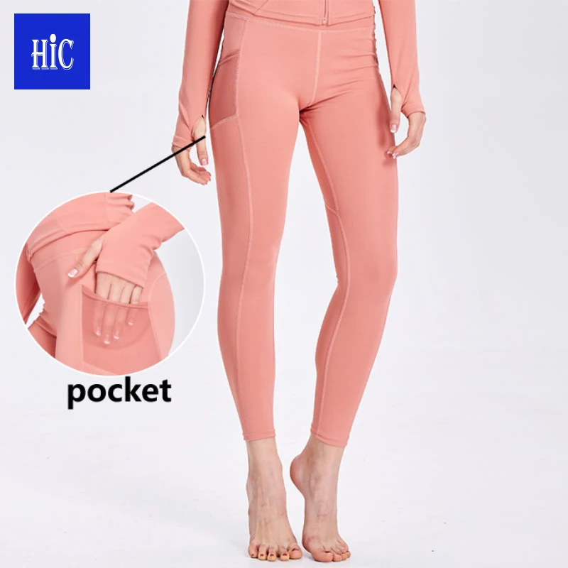 

HIC 2021 New Yoga Pants Breathable Yoga Leggings Running Quick Dry Pants Fitness Workout Clothing Women Customized Joggers