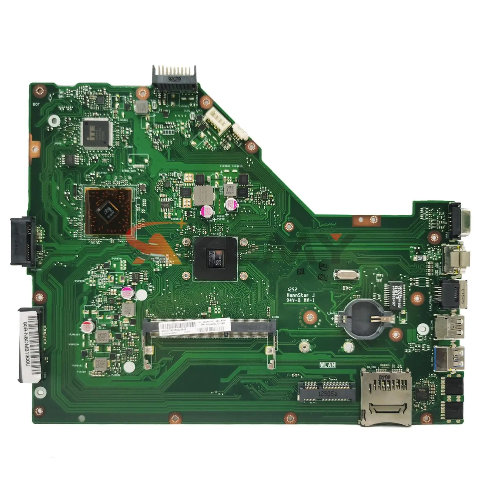

For ASUS X55U X55A Laptop Motherboard Mainboard X55U RAV1.6 AMD E2-1800 CPU DDR3 RAM