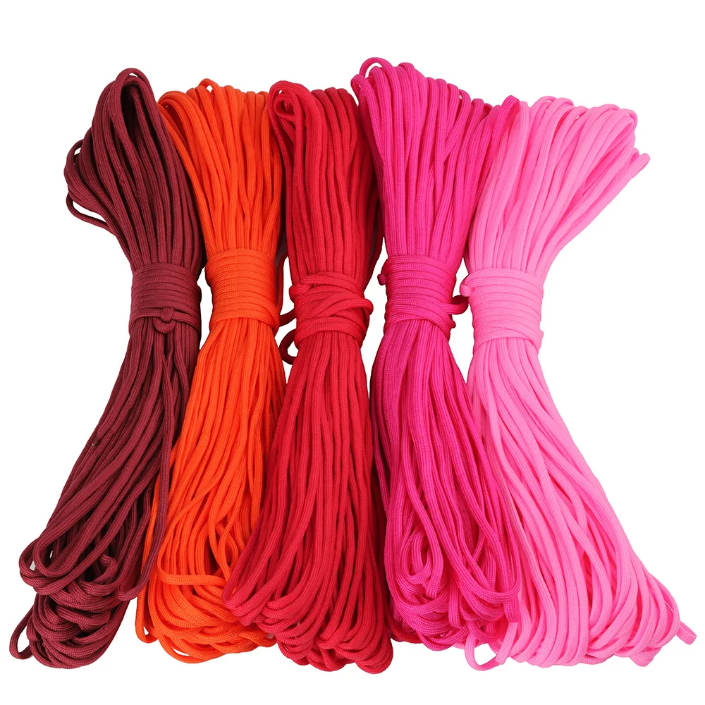 
4mm hank packing 7 inner cores paracord 550lbs Parachute Cord for Survival Bracelet 100meters 