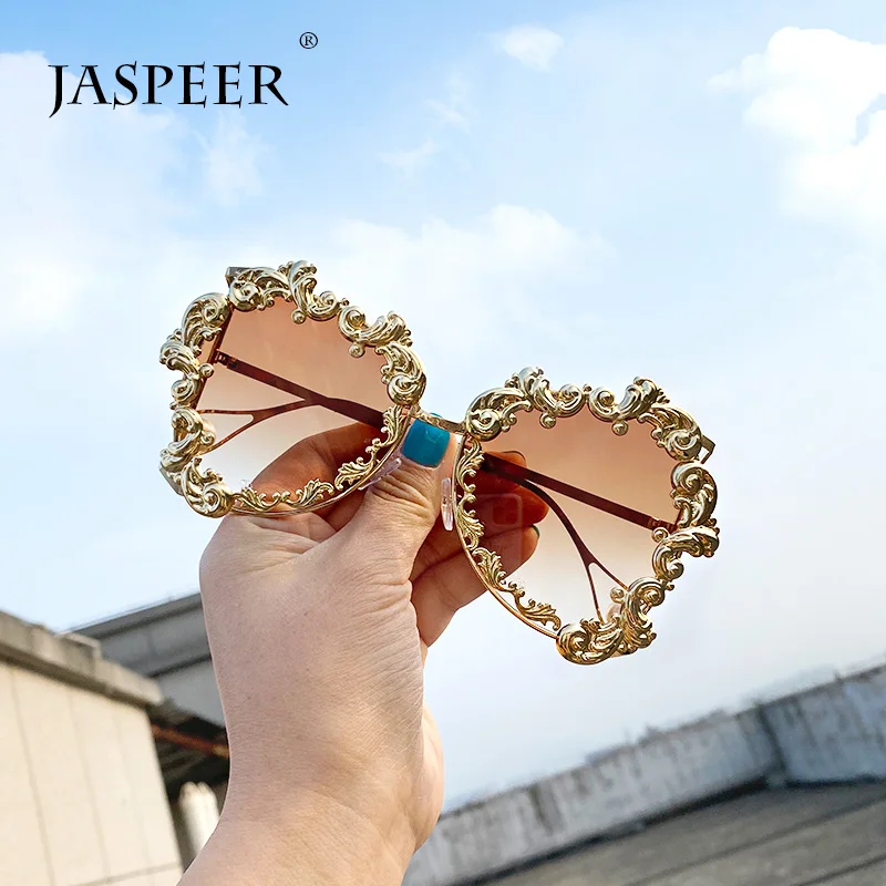 

Guvivi UV400 Ladies sunglasses trend Gold frame sunglasses Square frame glasses Cutout sunglasses 2020 Fashion, Mix color