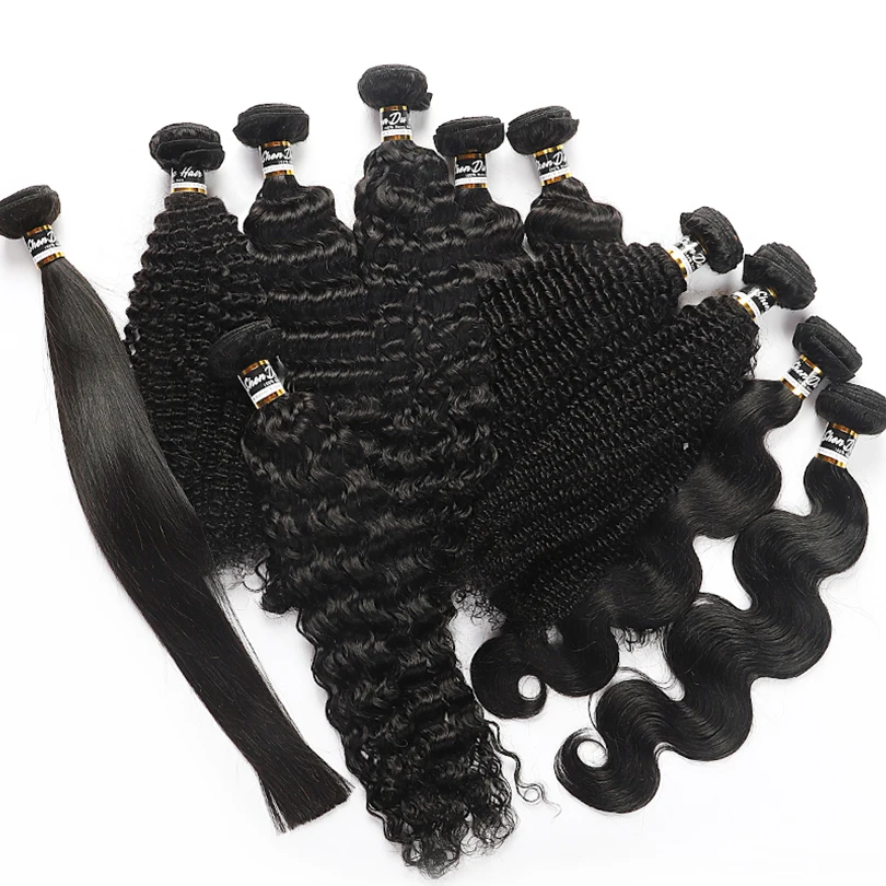 Cheap 100% Human Hair Extensions Bundles 18 20 22 24 Inch Bone Straight Human Hair Bundles Wholesale Bulk Remy Hair Bundles