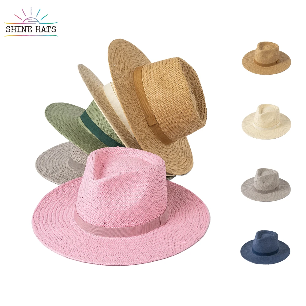 

Shinehats 2023 Luxury OEM Vintage Wide Brim Beach Chapeau Women Sun Summer Wholesale Sombreros Ladies Custom Straw Hats