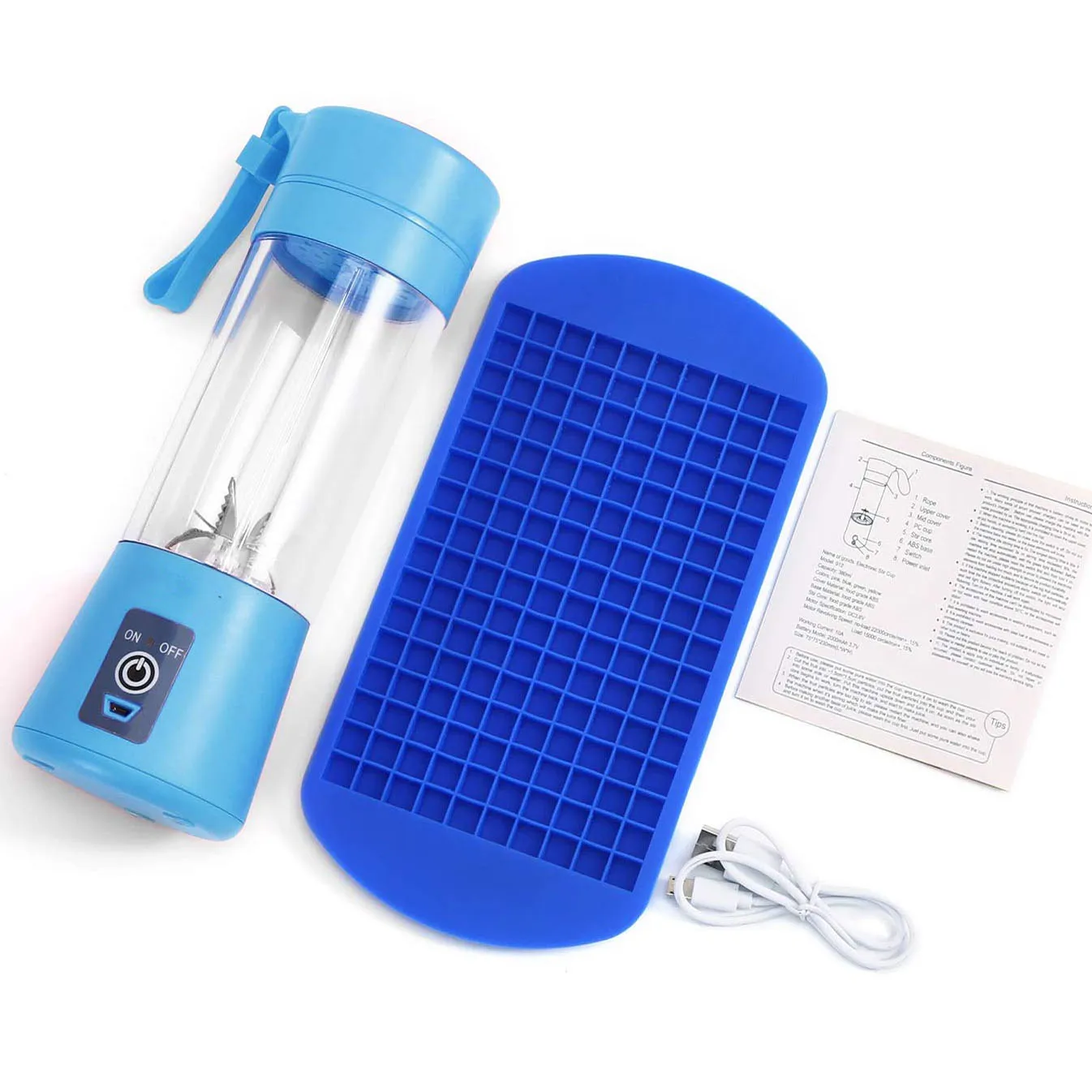 
BOOMING USB Portable Electric Blender Fruit Vegetable Juicer Maker Machine For Home 