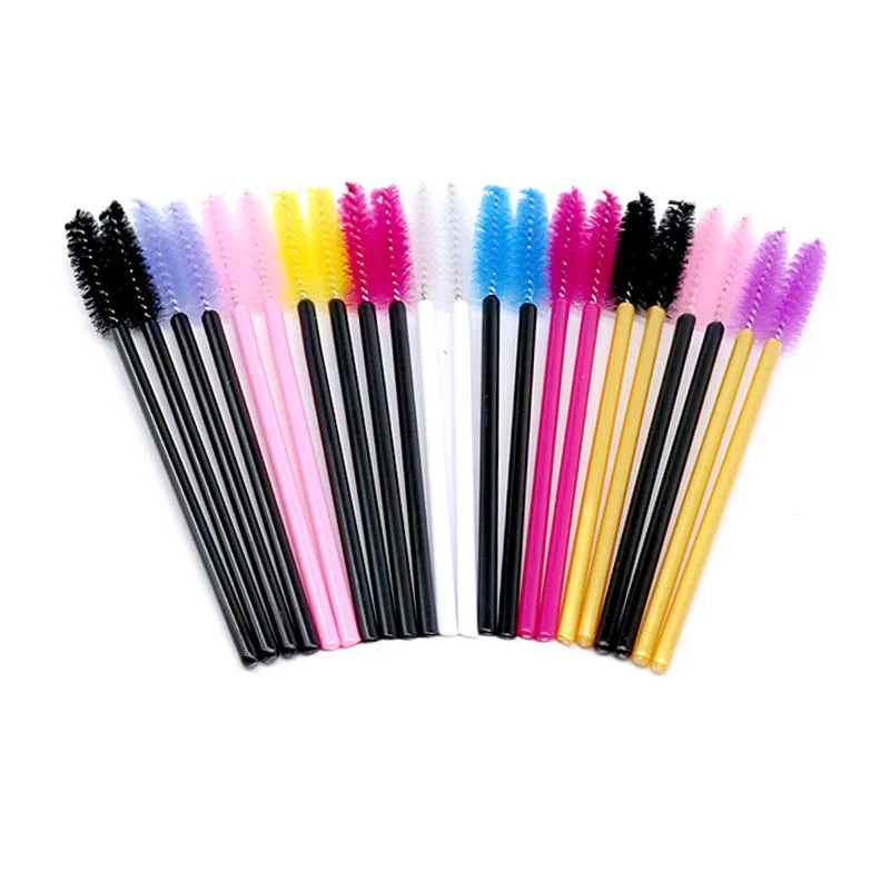 

Disposable Mascara Wand Applicator Lash Spoolie Brush Eyelash Extension Supplies