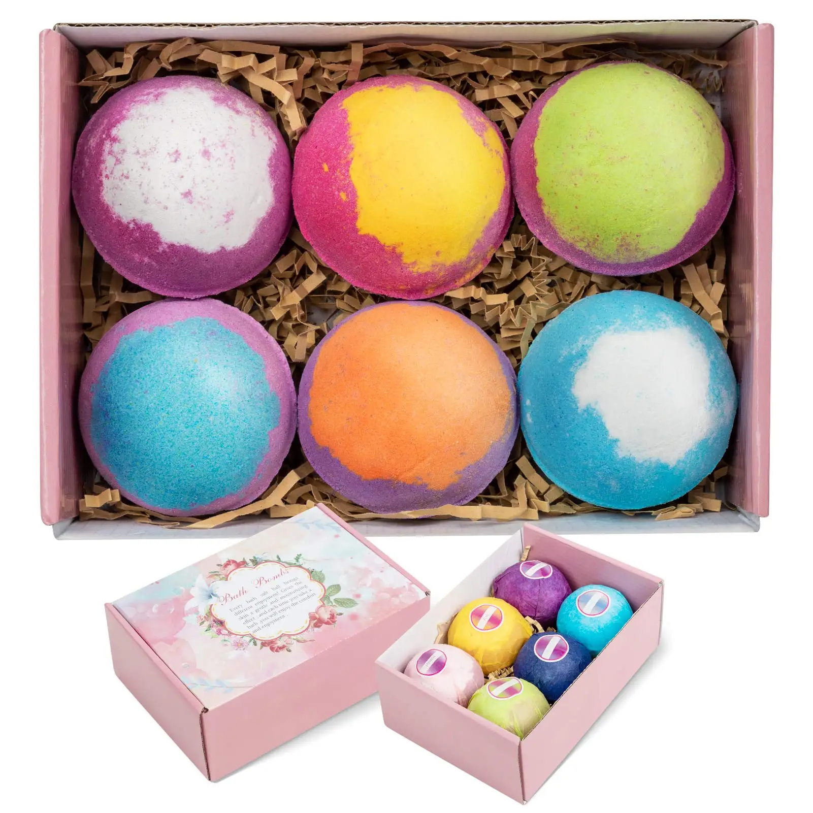 

Custom Color Salt Body Bath Ball Essential Oil Natural Ease Relax Stress Relief Body Skin Whitening Shower Bath Bombs