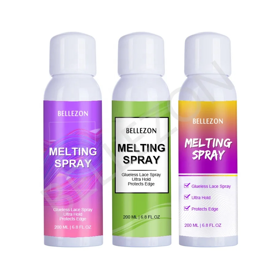 

Private Label Quick Drying Maximum Temporary Extreme Hold HD Wig Lace Melt Holding Glue Spray Adhesive Seamlessly
