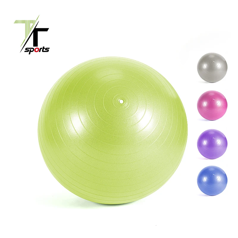 

TTSPORTS Anti Burst Hot Selling Yoga Ball Private Label Exercise Gym Soft Eco Friendly Fitness Ball, Multi colors