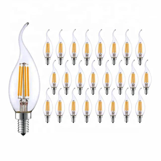 E14 B22 E27 220V 110V  LED Lamp C35 LED Dimmable Filament Candle Bulbs led bulb filament light