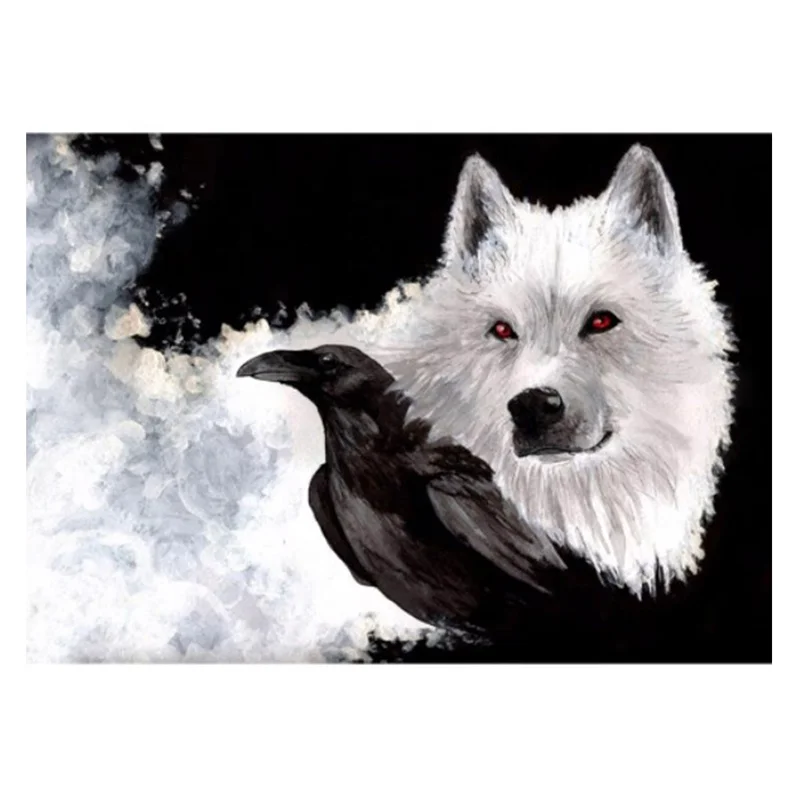 

Snow Wolf Diamond Painting By Number Kits Painting Cross Stitch Diy Full Drill Resin Rhinestone Embroidery Animal Bird Pictures