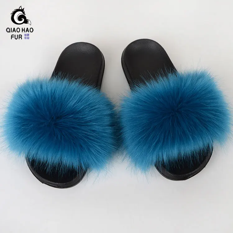 

Factory customization Hot selling Soft Support to customize a variety of colors slipper with fur faux fur bedroom slippers