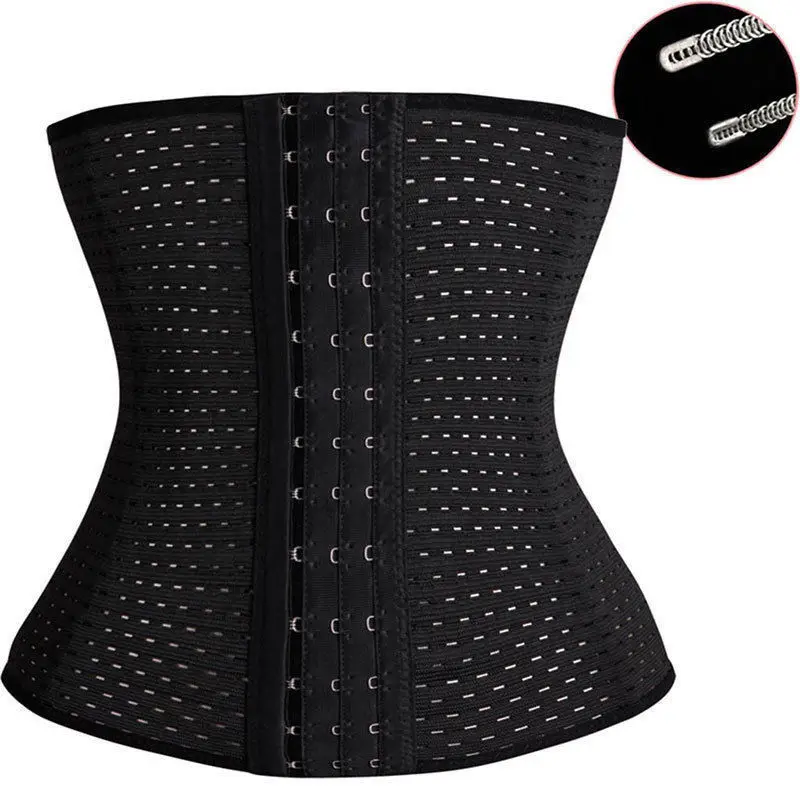 

Fashionable corset body abdomen elastic belt slimming waist trainer cincher for women, Black white nude brown