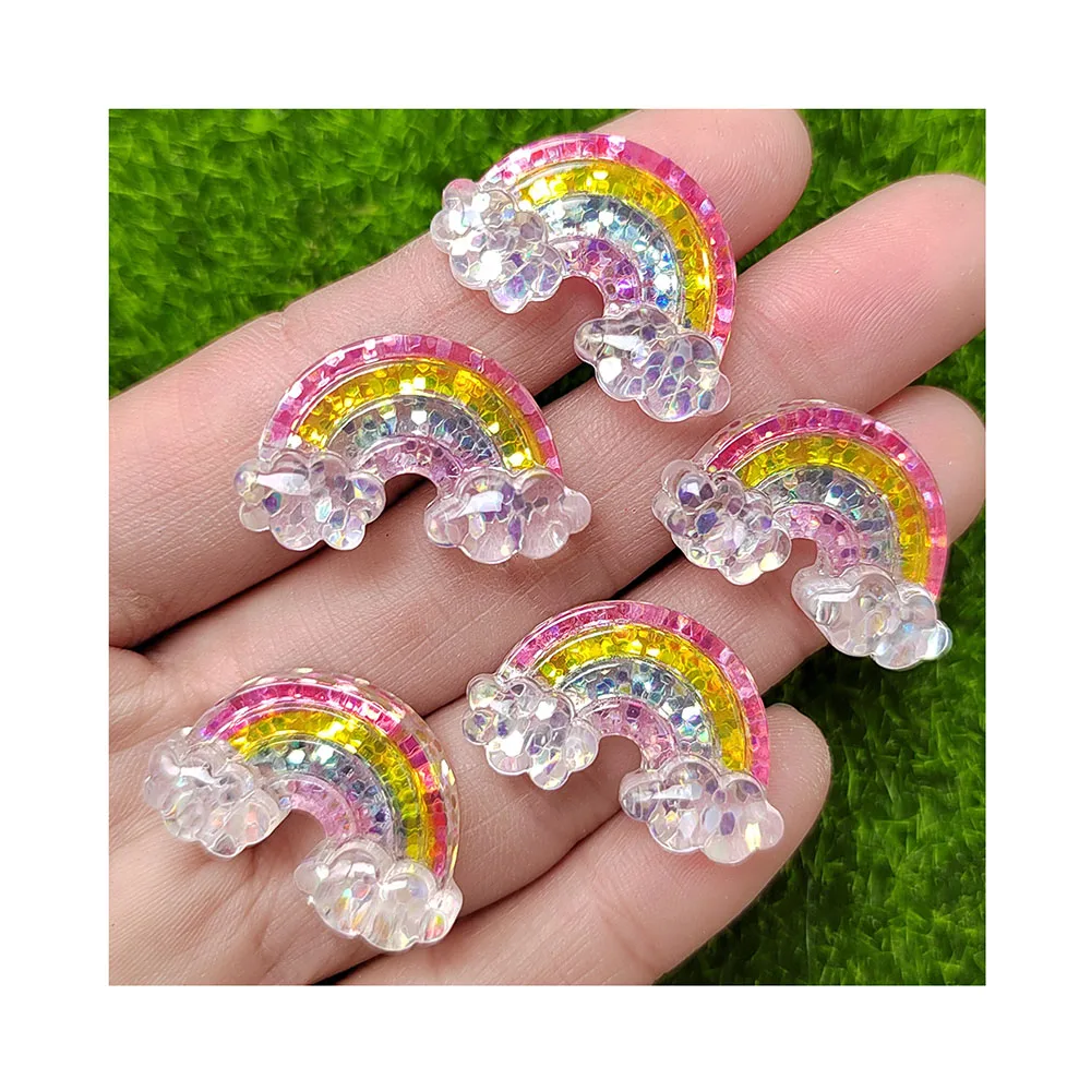 

Mixed Cartoon Shining Rainbow Butterfly Shell Flat Back Resin Cabochons Scrapbooking DIY Jewelry Craft Decoration Accessories