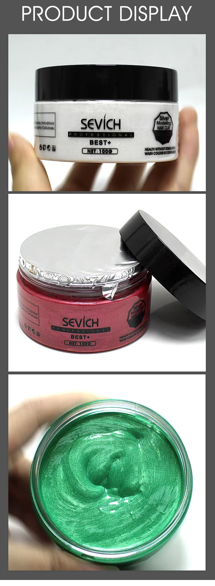 Professional Hair Care Products Color Hair Clay Hair Wax Dying And