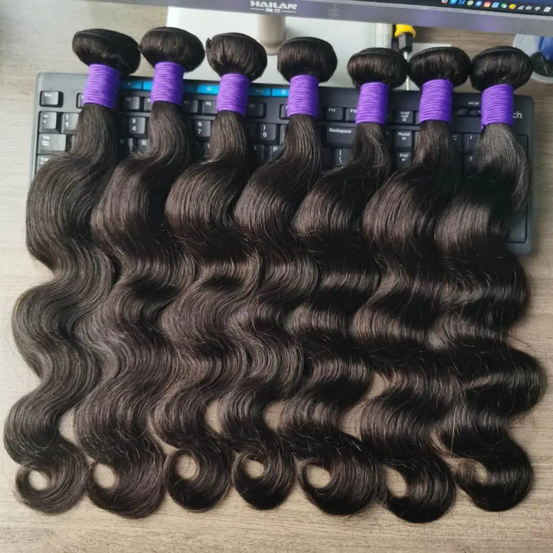 

Weave bundles brazilians hair human hair extension Virgin Human Hair, Natural color