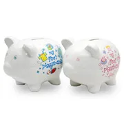Funny ceramic cat shaped cookie food jar with tail