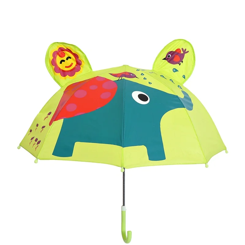 

Wholesale Customized 3D Cute Kids Cartoon Umbrella Animals Print Children Umbrella, Pantone color