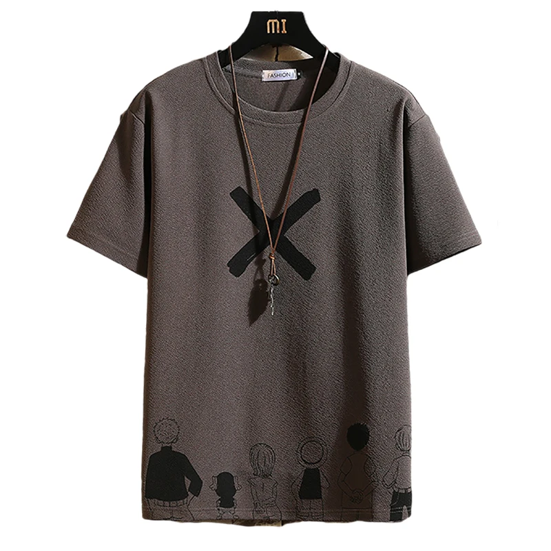 

High Quality Tshirt Top Tees Classic Brand Fashion Clothes M-5XL O Neck Short Sleeve Plus Size T Shirt Men 2022 Summer, Custom color