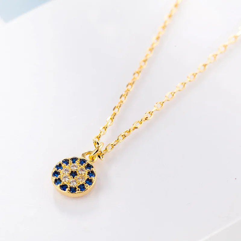 

Best Selling CZ Stone Turkish Evil Eye Necklace for women