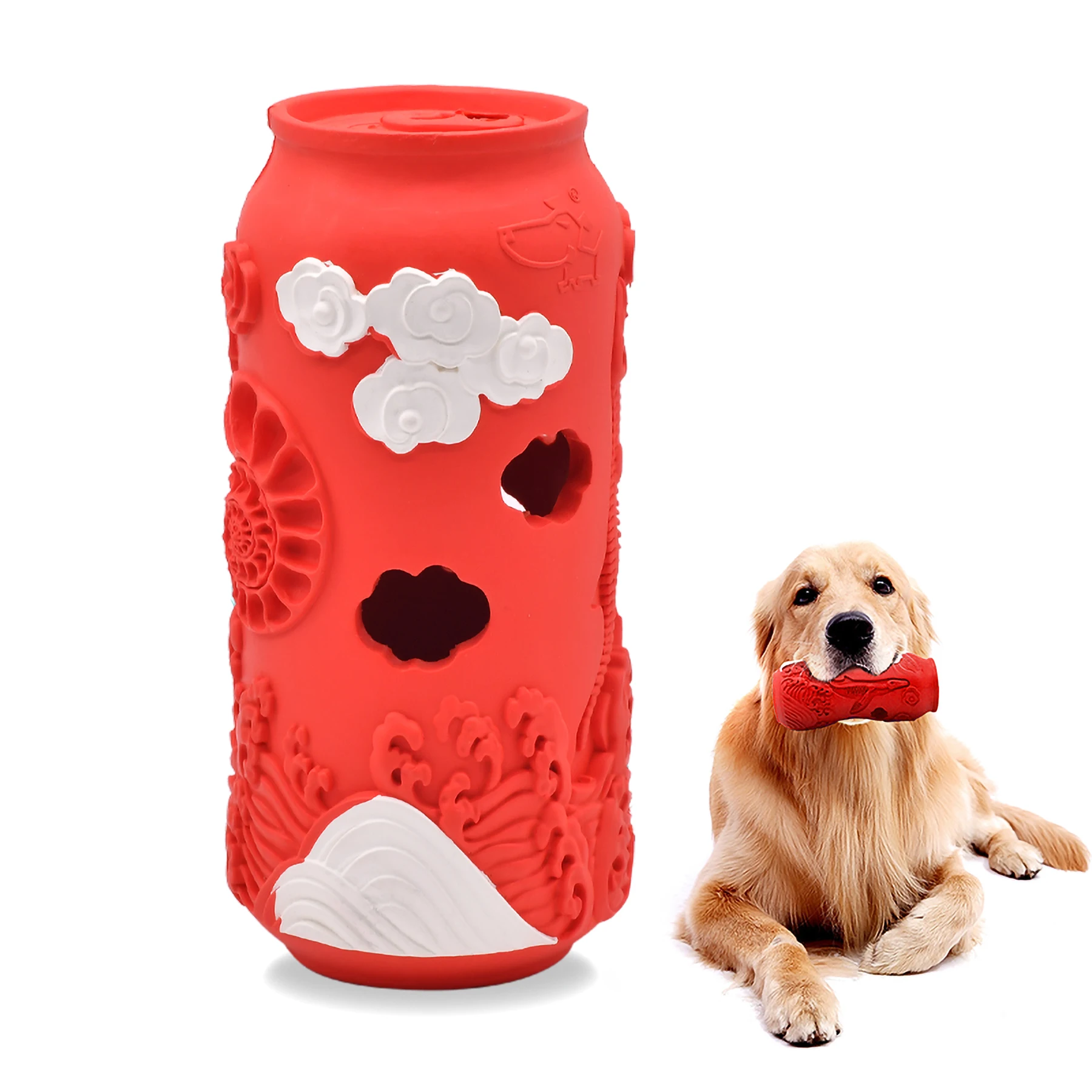 

Factory Supply Safe Coke Eco Friendly Natural Rubber Dog Chew Toys For Dogs