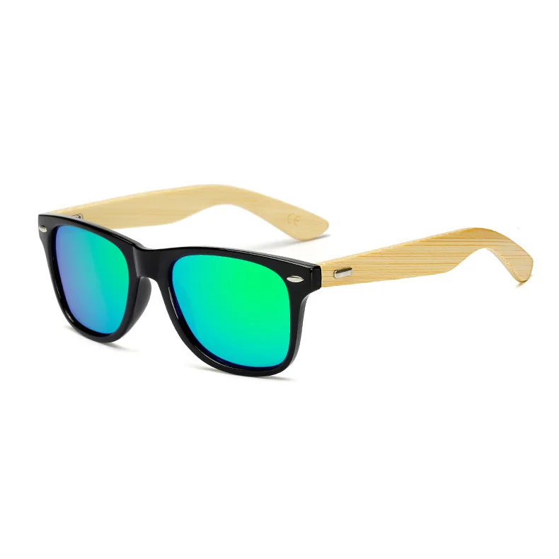 

Amazon Hot Sell Recycled Eco Friendly Wood Grain Sunglasses Women Biodegradable Circular Polarized Square Sunglasses Men 2021