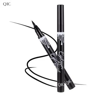 

QIC black eyeliner hard tip long-lasting waterproof and sweat-proof no-blooming quick-drying liquid eyeliner pen