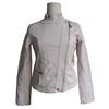 New hot sales Pink PU leather jacket women faux leather fashion clothing