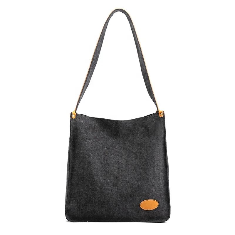 

Durable dirt resistant wide shoulder strap comfortable women canvas tote bag