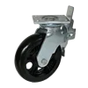 Rubber pu Dual Brake System construction Scaffolding Casters